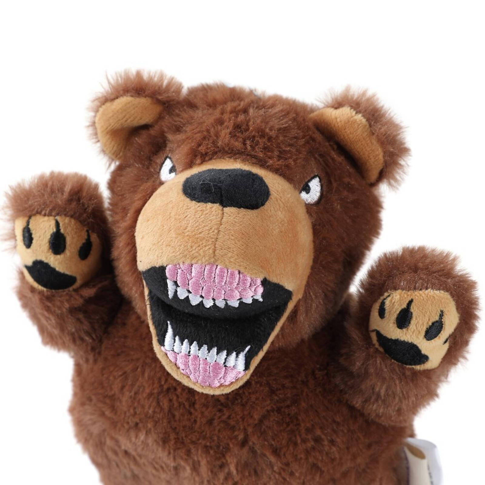 Paws & Claws Angry Animals Plush Bear 35X20cm - Bunnings