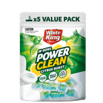 White King 5pk Power Clean In-bowl Toilet Cleaner