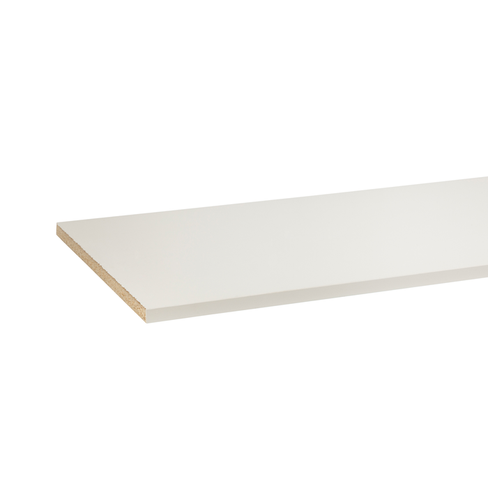 CUSTOMpine 1200 x 445 x 16mm Carcass Shelving E1L White Standard Particleboard