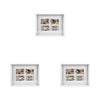 3PK Unigift Soho 4-Open Collage Picture Frame 10x15cm White