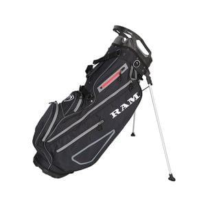 Ram Golf 9" Lightweight Stand Bag - Black/red