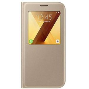 Samsung Galaxy A7 S-View Standing Cover - Gold
