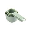 Gourmet Kitchen Modern Nesting Measuring Cup Set Sage 4pc 16.6x7.6x7.5cm