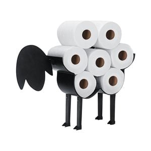 Traderight Metal Sheep Toilet Paper Holder - Black