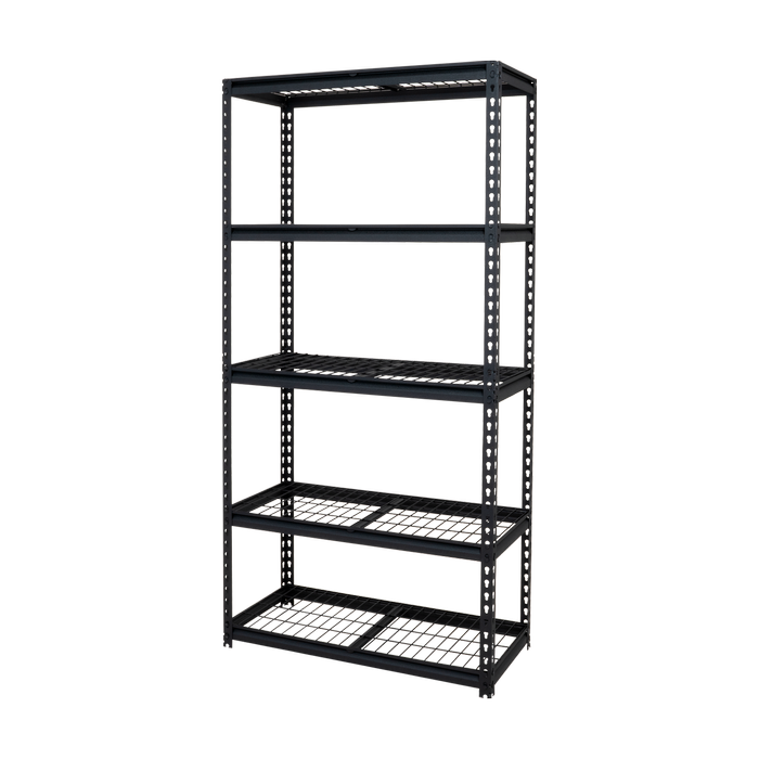 Pinnacle 1830 x 910 x 410mm Heavy Duty Shelving Unit 5 Tier Black Bunnings Australia