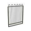 ProtectorAl 800 - 1200 x 1500mm Woodland Grey Aluminium Pool Gate Loop Top With Mid Rail