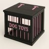 Paws and Willow Night Sky with Pink Hardware Wooden Dog Toy Storage Box