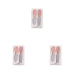 3x 2pc Splosh Picnic Retro Floral Cheese Knife Set Bamboo Handle 13x2.5cm