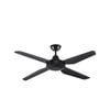 Arlec 130cm Black Grid Connect Smart Madrid 4 Blade DC Ceiling Fan