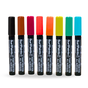 Surfpaints Earth Acrylic Paint Pens - 4mm Durable Bullet Nibs for All Surfaces