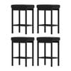 A Set of 4 Artiss Metal Bar Stools PU Seat Dining Counter Chairs