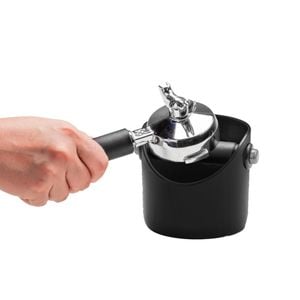 Dreamfarm Grindenstein Space-Saving Coffee Knock Box Storage Black