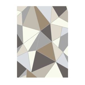 P&P Charcoal Gray Modern Washable Area Rug 5x7 Soft Non Slip Floor Carpet