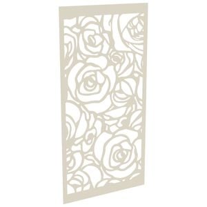 ProtectorAl 300-1200 x 1201-2400mm Surfmist Roses Unframed Solid Aluminium Decorative Panel