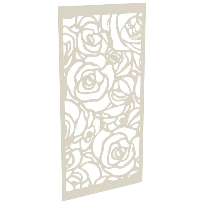 ProtectorAl 300-1200 x 1201-2400mm Surfmist Roses Unframed Solid Aluminium Decorative Panel