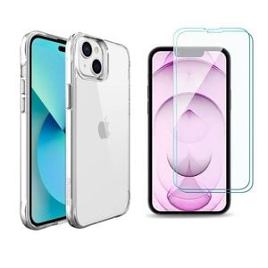 Icoverlover For Iphone 14 Plus Case + [2-pack] Glass Screen Protectors Clear