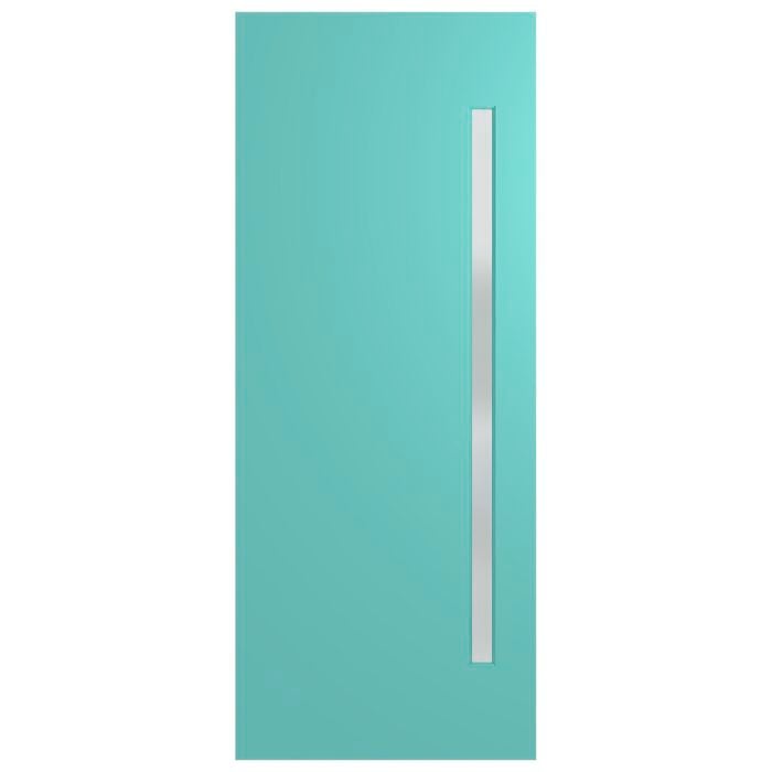 Hume Doors 1980 x 860 x 40mm Glazed Etchlite Verve 1 Entrance Door