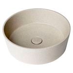 New Form Concreting Dune Round Concrete Vessel Basin in Sandy Cream