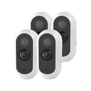 Orion Grid Connect Smart Wi-Fi Wireless Rechargeable 2K Security Cameras – 4 Pack