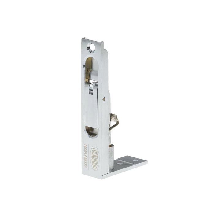 Lockwood 100mm Satin Chrome Flush Bolt FB100