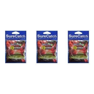 3x Surecatch Whiting Rig Hooks and Lumo Beads Size 4
