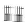 Peak 1200mm Black Steel No-Dig Fencing Sheffield Fence Panel