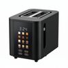 Healthy Choice 2-Slice Digital Toaster 800-950W Smart Touch Screen 6 Browning Levels Reheat & Defrost - Black