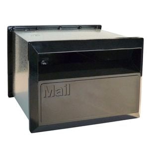 Velox 230mm Black Flexi Back Open Letterbox
