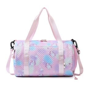 Anysort Mommy Diaper Bag Pink Unicorn Shoulder Bag With Internal Zip Pocket Waterproof Handbag For Travel And Sports