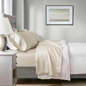 Renee Taylor Double Tencel Lyocell Fibre/Cotton Sheet Bedding Set Ivory 700TC