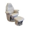 Babyhood Vogue Feeding Glider Chair & Ottoman - Ice Grey
