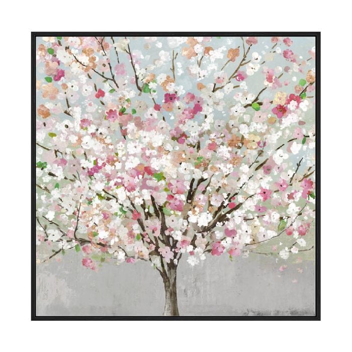 Artey | Spring Love - Framed Canvas - Black Frame - 84 x 84cm