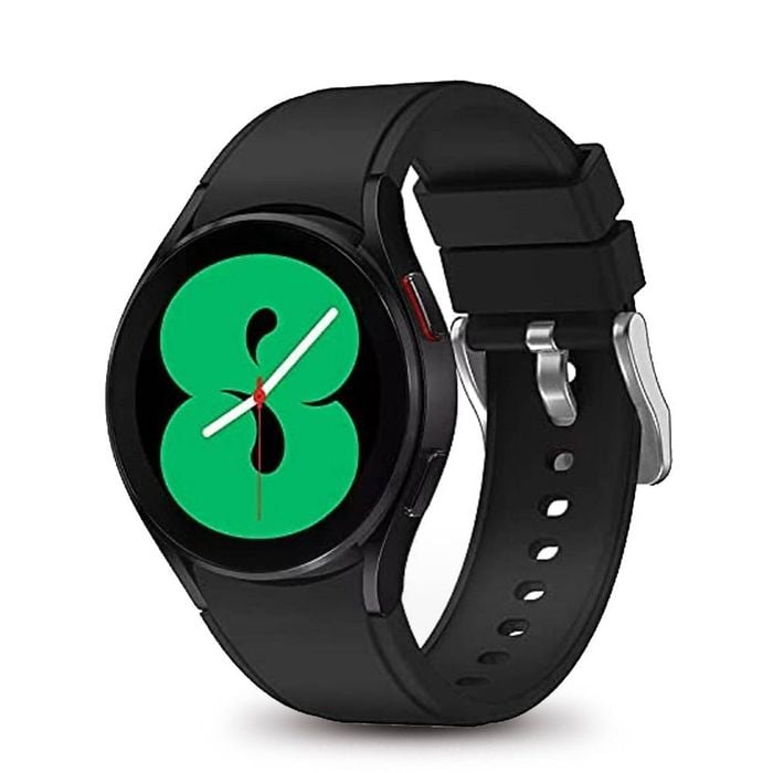 TEGAL Silicone Sport Band Strap For Samsung Galaxy Watch 5 / 5 Pro / 4 / 4 Classic Black