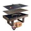 TOPONE Ethan 3-IN-1 Pool Table/Billiard Table/Table Tennis Table/Dinning Table - 7FT/8FT - 7FT TABLE