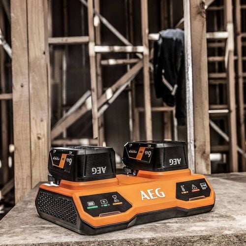 AEG 18V Dual Port Simultaneous Rapid Charger Bunnings Australia