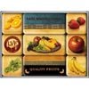 9pc Nostalgic Art Quality Fruits 2.2/4.5cm Magnet Set Home Kitchen Fridge Decor