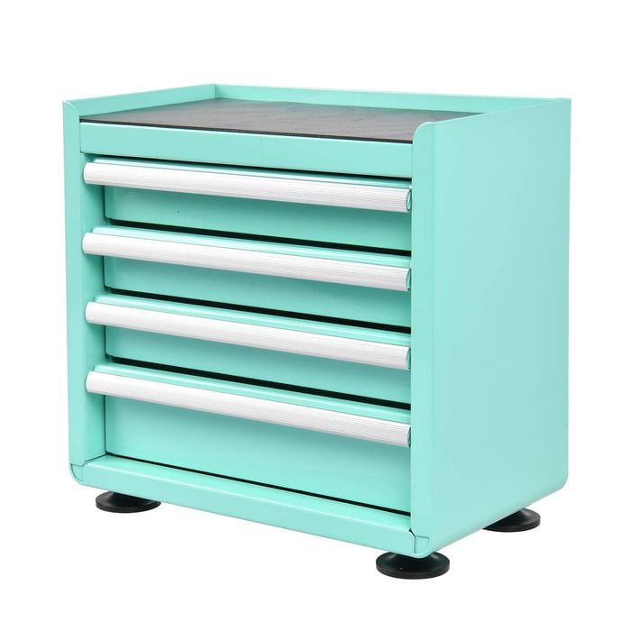 Craftright Teal 4 Drawer Mini Tool Chest