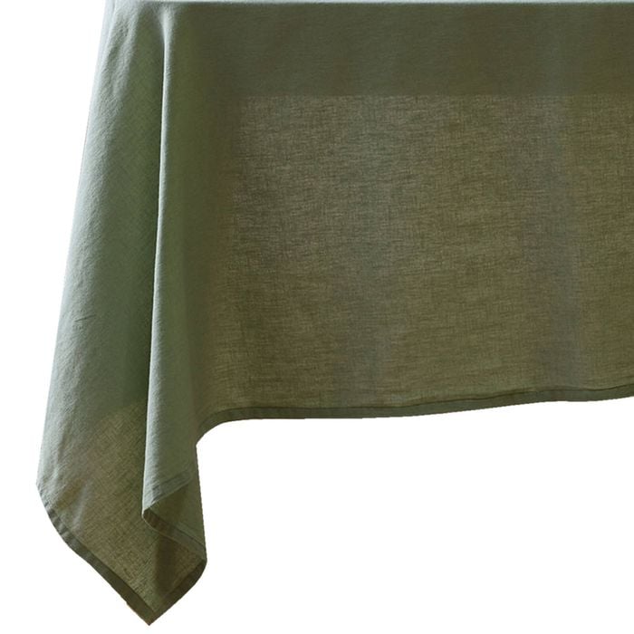 Vintage Design Homewares Sage Vintage Washed Linen Cotton Tablecloth 150x230cm