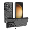 For Samsung Galaxy S25 Ultra Magnetic Magsafe Case Back Camera Holder Cover - Black