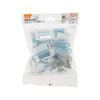 Taskmaster 46mm White Magnetic Door Catches - 20 Pack