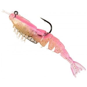 ZMan 3.5" Ez Shrimpz Rigged Soft Plastic Fishing Lure Laguna Shrimp
