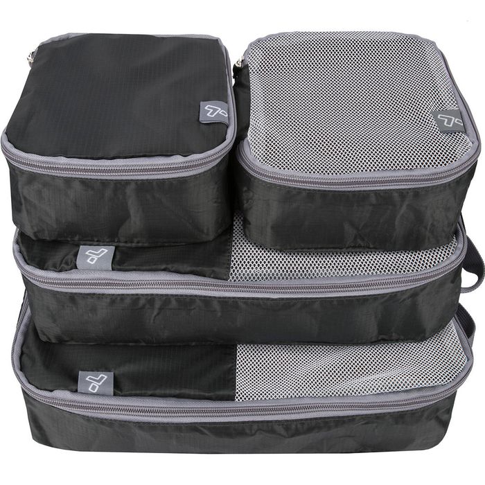 Travelon Set of 4 Packing Cubes in Black