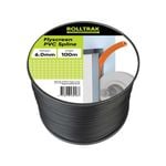 Rolltrak 6mm x 100m Black Flyscreen Spline