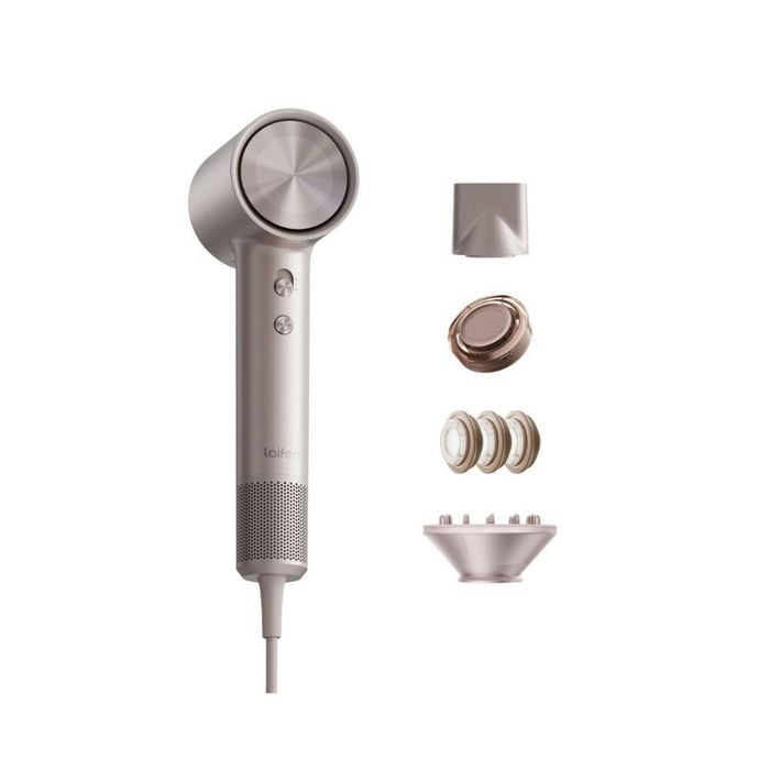 Laifen Swift 4 High Speed Hair Dryer with Nozzles and Nourishing Pods Polished Platinum