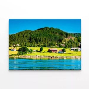 Scenery at the Ferry Crossing  Print 100% Australian Made 90 x 60cm  (Stretched)