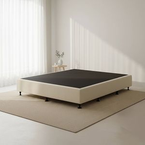 Palermo King Single Ensemble Bed Base - Natural Sand Linen Fabric