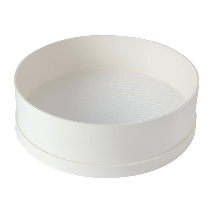 Schneider Flour Sieve Polypropylene Fine 0.5mm Mesh 300mm White Dishwasher Safe Sifter