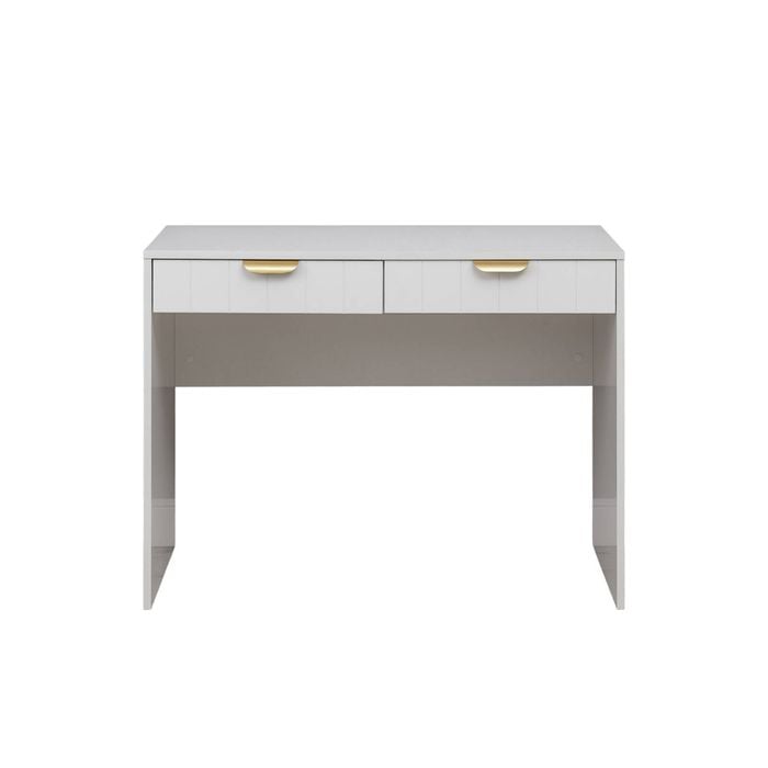 European Cabinetry Vj Panel Pull Brass Odessa Desk White