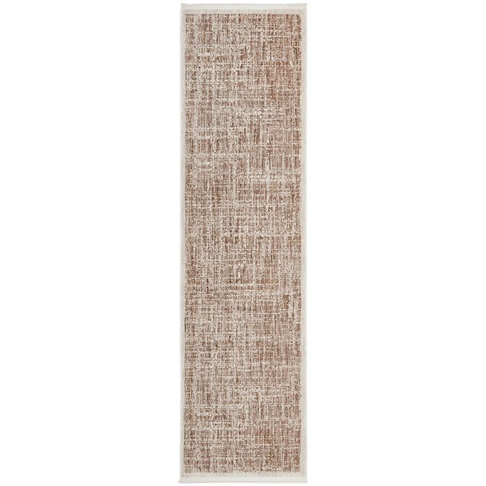 Steph And Gian Meadow Cardamom 400x80cm - Medium Beige Runner Indoor Rug
