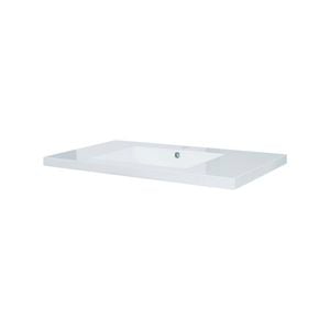 Estilo 900mm White 1 Tap Hole Polymarble Vanity Top